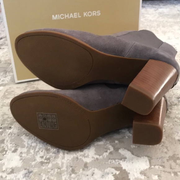 Michael Kors Lottie bootie 7 NEW London grey - Picture 5 of 6